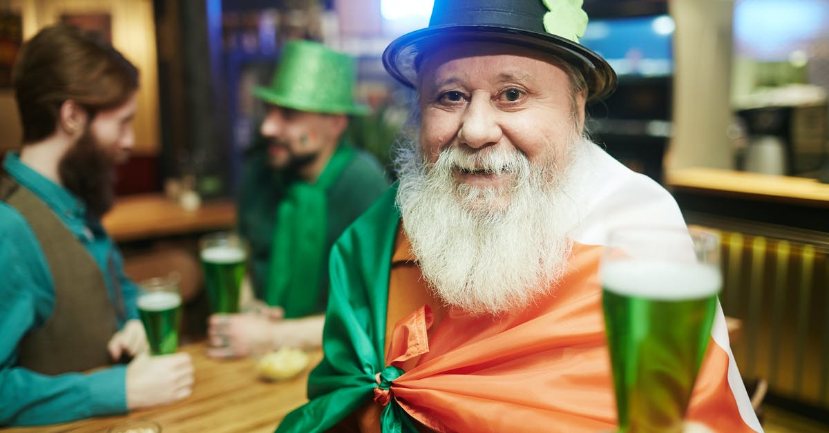 How do I get Advanced Cocktail Crafting? - Bearded Man Celebrating Saint Patricks Day