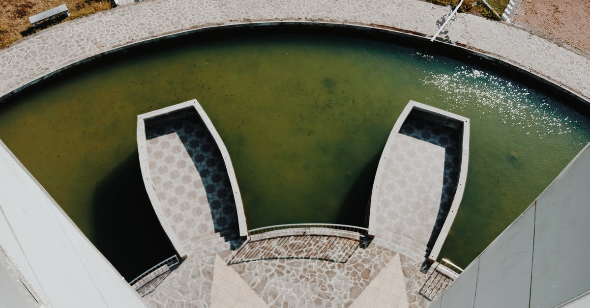 How do I get rid of moss on buildings? - Green Swimming Pool Surrounded by Gray Concrete Flooring
