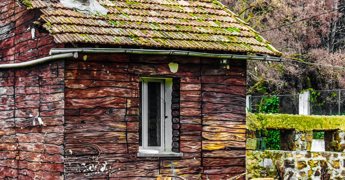 How do I get rid of moss on buildings? - Brown and Green House