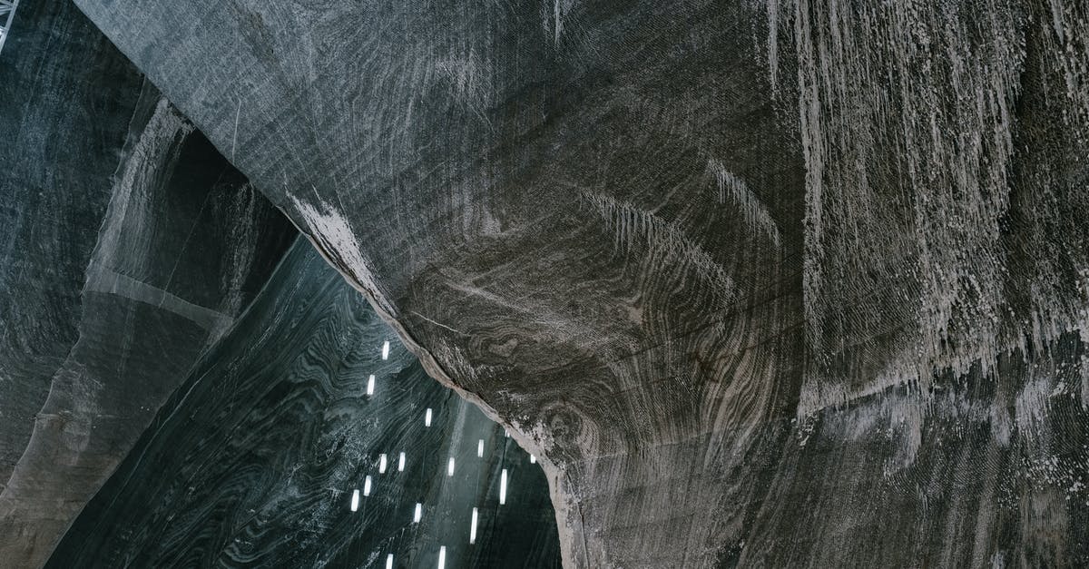 How do i get to the inside of the cave thing in mafia town? - Low angle of abstract textured walls and hanging LED lamps in Salina Turda salt mine in Romania How do i get to the inside of the cave thing in mafia town? - Low angle of abstract textured walls and hanging LED lamps in Salina Turda salt mine in Romania