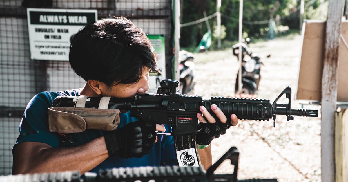 How do I know what stat requirements for a weapon are? - Man Holding Black Assault Rifle