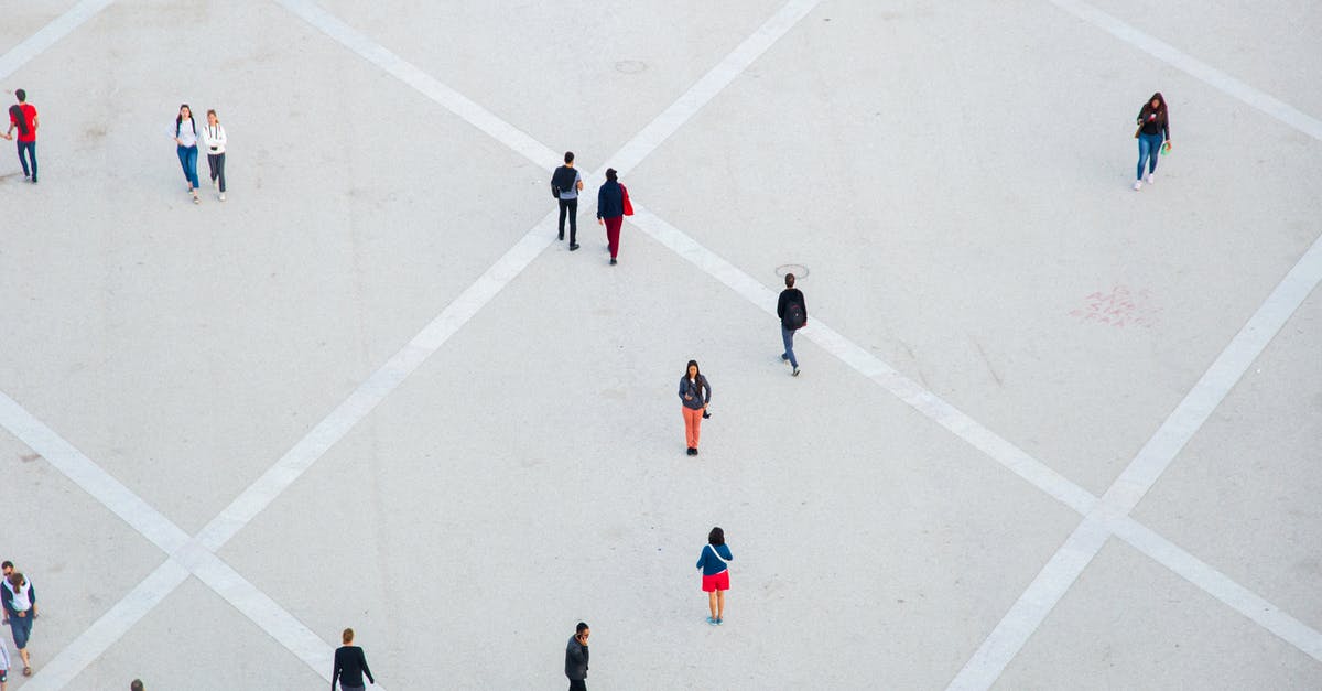 How do I move Forward from Here? - High angle citizens in casual wear walking on vast concrete ground in city square