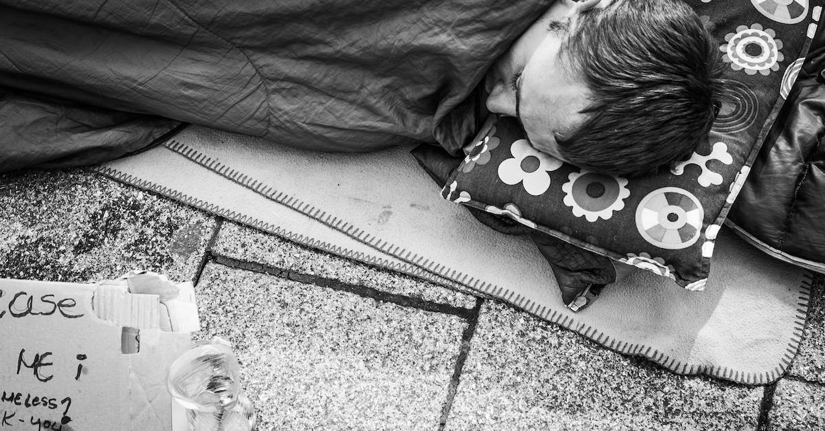 How do I place coins on the ground? - Man Sleeping on the Street