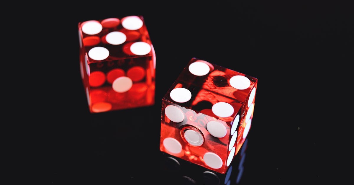 How do I play Red Dwarf? - Closeup Photo of Two Red Dices Showing 4 and 5