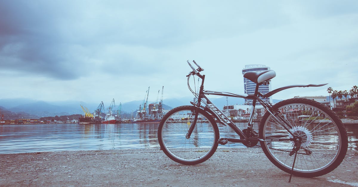 How do I "park" a heavy, wheeled ship on an incline? - Black Bicycle Near Water