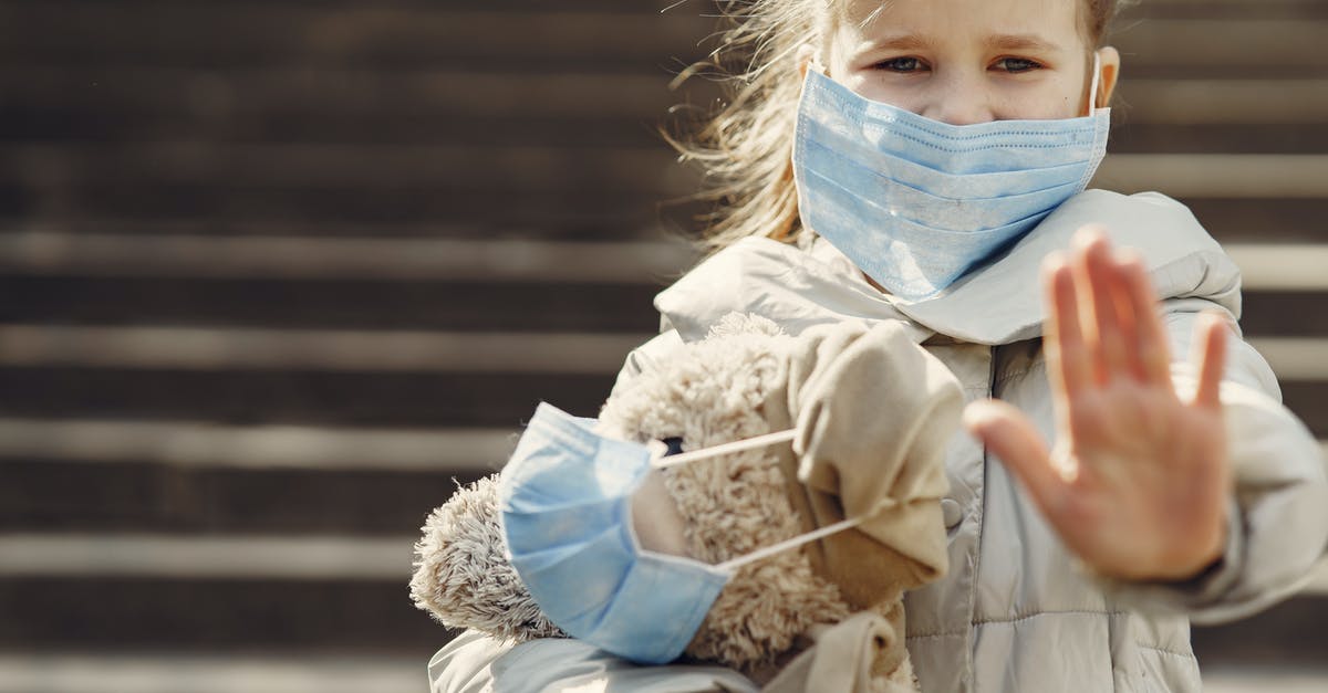 How do I stop animals like wolves, eagles, bear from starvation? - Serious girl in protective mask holding plush toy in mask and showing palm against steps How do I stop animals like wolves, eagles, bear from starvation? - Serious girl in protective mask holding plush toy in mask and showing palm against steps