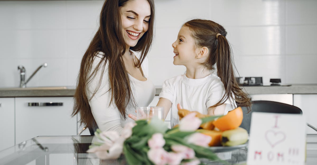 How do I talk to the drunken dwarf? - Happy mother and daughter enjoying morning meal in kitchen
