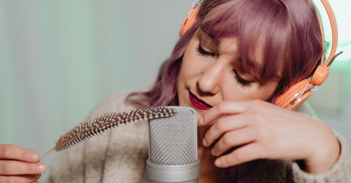 How do I use a Kinect as a mic while using headphones? - A Woman Recording an ASMR Audio Using a Feather How do I use a Kinect as a mic while using headphones? - A Woman Recording an ASMR Audio Using a Feather