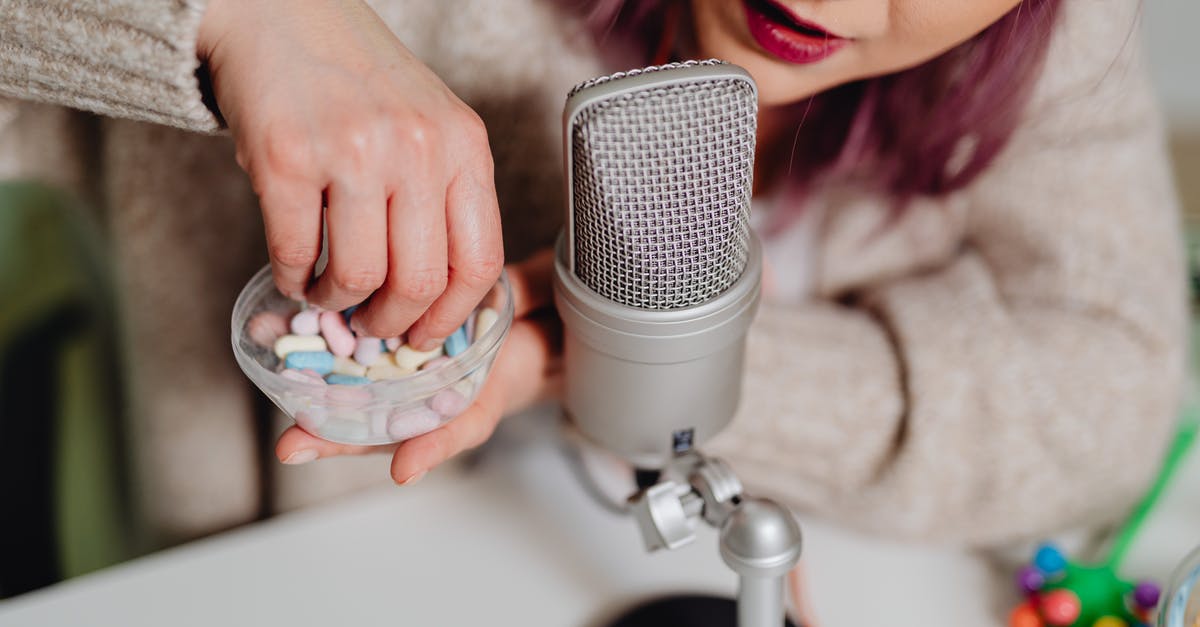 How do I use a Kinect as a mic while using headphones? - A Woman Recording an ASMR Audio Using Medicines How do I use a Kinect as a mic while using headphones? - A Woman Recording an ASMR Audio Using Medicines