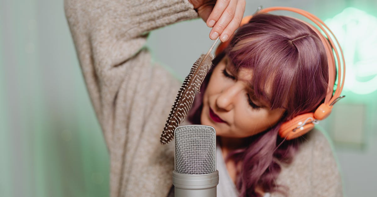 How do I use a Kinect as a mic while using headphones? - A Woman Recording an ASMR Audio Using a Feather How do I use a Kinect as a mic while using headphones? - A Woman Recording an ASMR Audio Using a Feather
