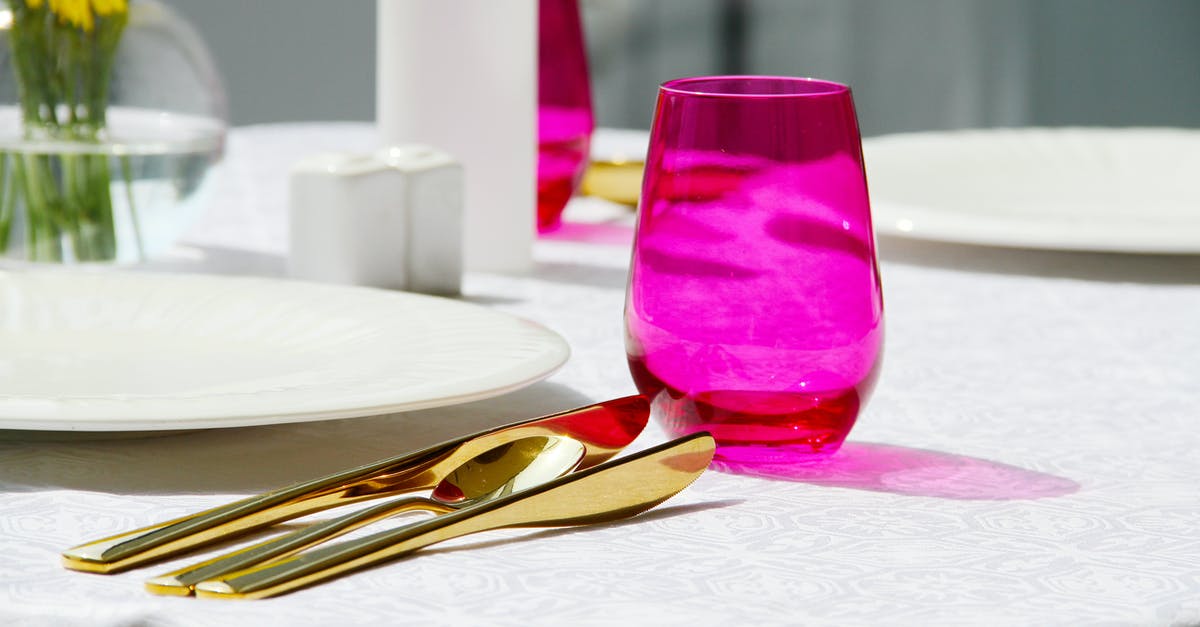 How do I use Gold Bond (Ad) item? - Purple Drinking Glass on White Table Cloth How do I use Gold Bond (Ad) item? - Purple Drinking Glass on White Table Cloth