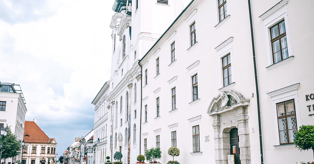 How do I walk on my front legs? - Old stone building facade near pavement in city