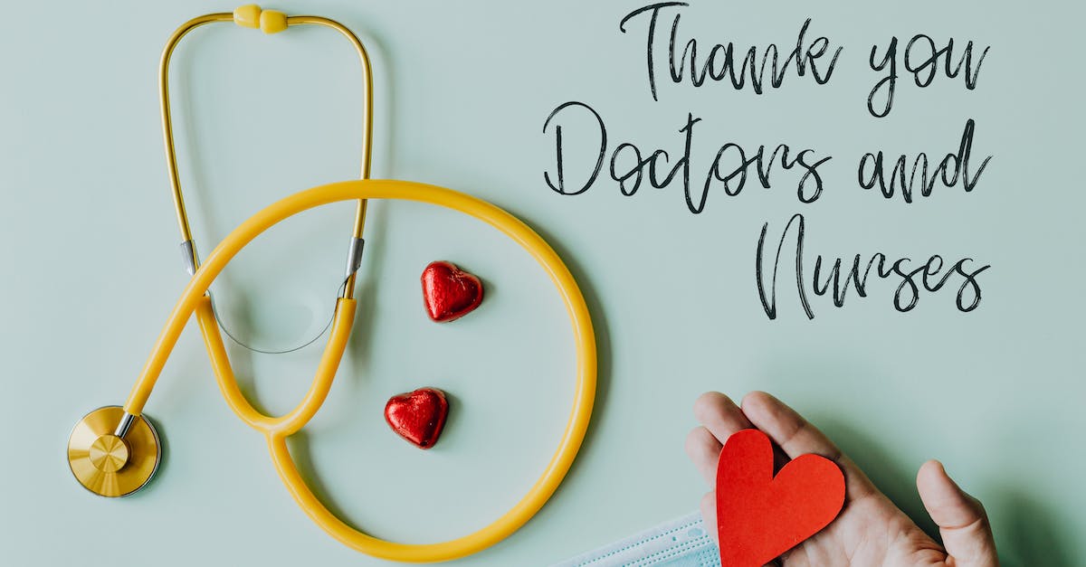 How do you equip legendary potions? - Yellow stethoscope composed with red hearts on white background with thank you doctors and nurses text and medical mask