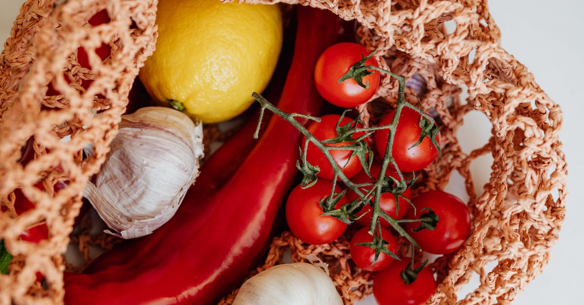 How do you harvest Phase Lemons? - Handbag with fresh assorted vegetables on table