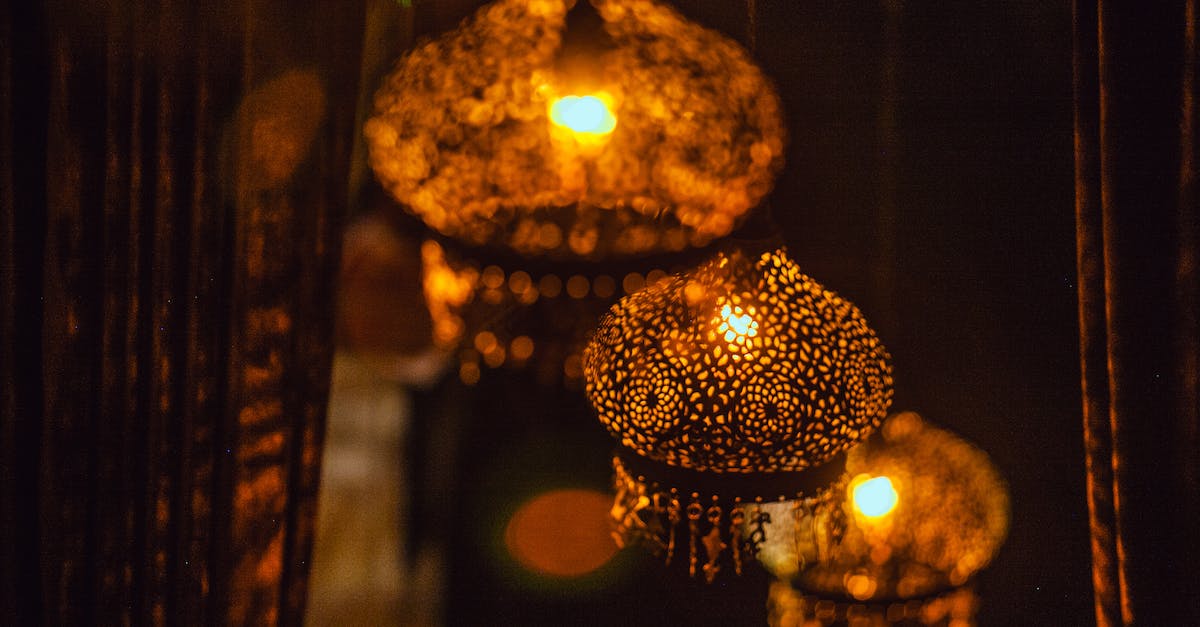 How do you keep the mobs away from your house at night? - Glowing oriental lamps hanging on ceiling