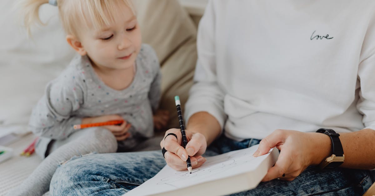 How do you link artes together? - Woman Drawing for her Daughter