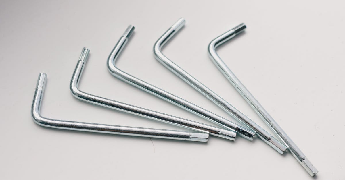How do you set the smaller grid mode by default? - Set of various metal hex keys