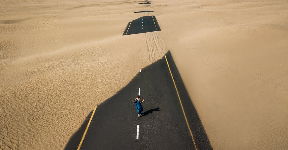 How do you throw your drone without going on cams? - Bird's Eye View Photography of Road in the Middle of Desert How do you throw your drone without going on cams? - Bird's Eye View Photography of Road in the Middle of Desert