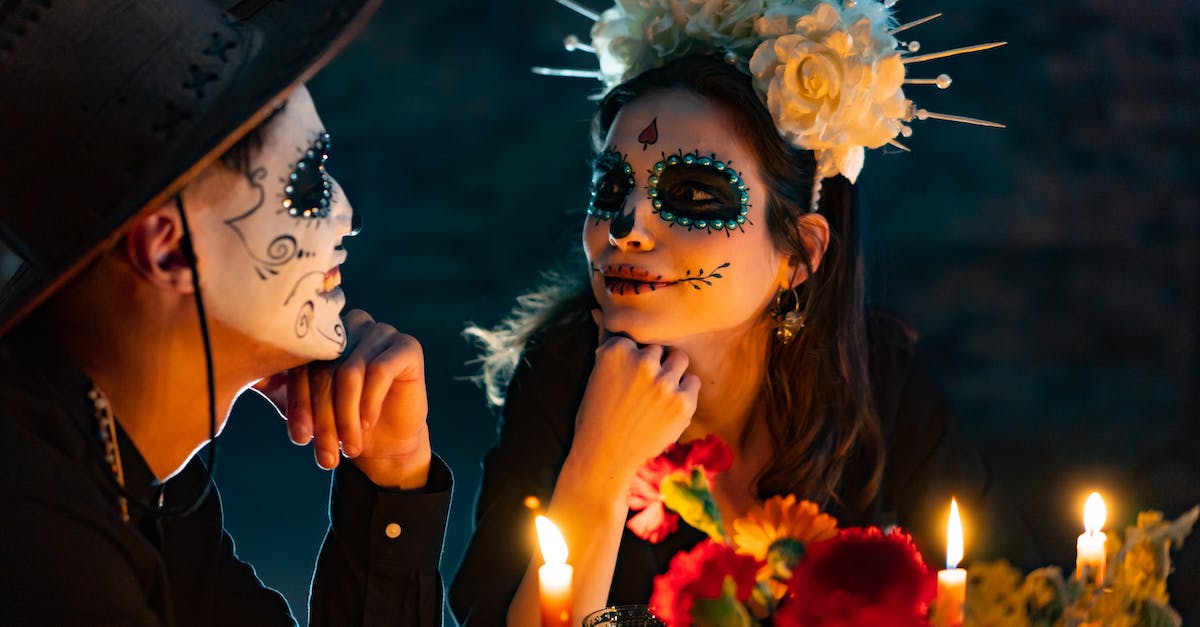 How do Zombie and Skeleton Horses spawn? - Man and Woman With Scary Makeup Looking at Each Other How do Zombie and Skeleton Horses spawn? - Man and Woman With Scary Makeup Looking at Each Other