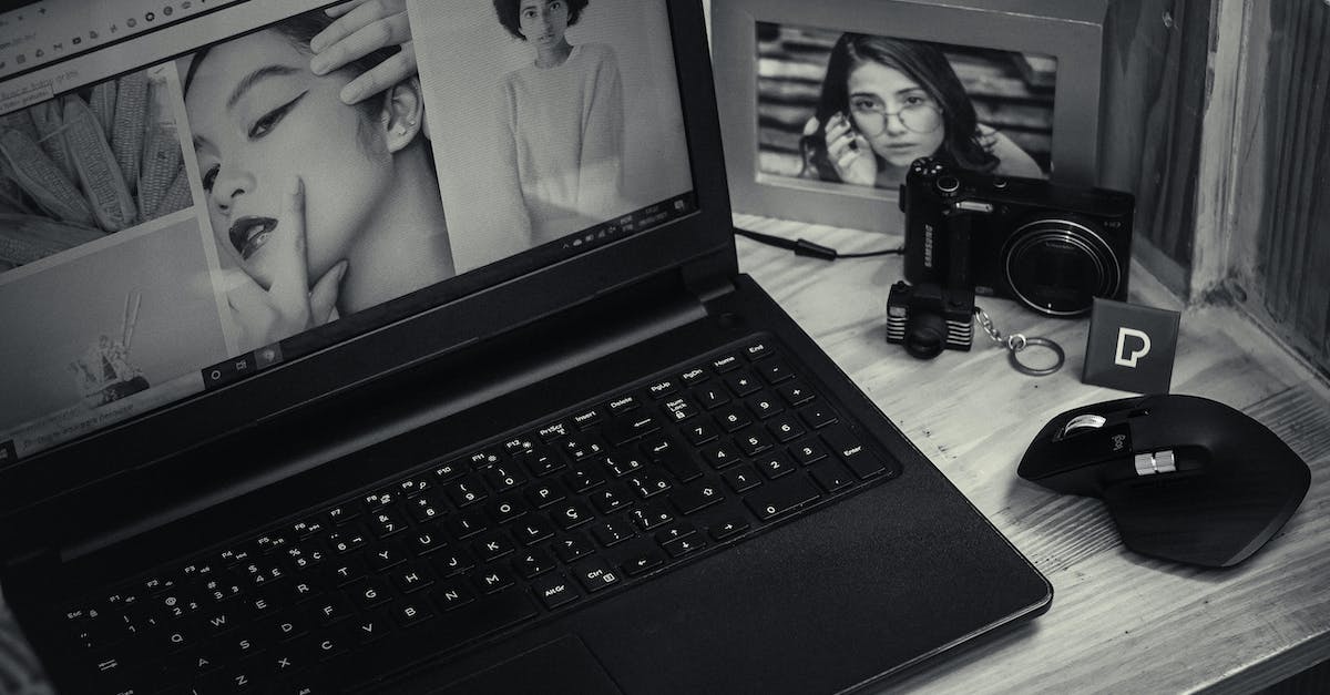 How does a New Game + differ from a standard New Game? - From above of contemporary netbook placed near modern computer game mouse and frame with photo