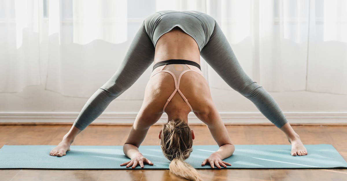 How does Damage Reduction balance with Recovery in Armour? - Fit female in sportswear doing yoga in Prasarita Padottanasana pose with bent back on mat in light room