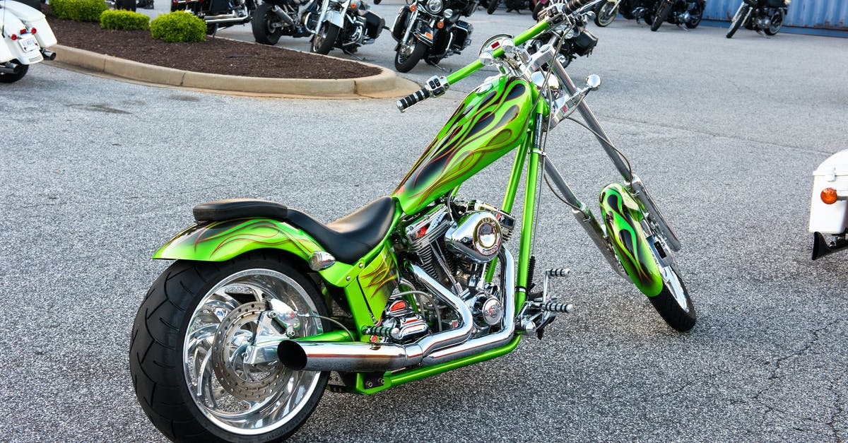 How does engine placement in a Custom Vehicle affect gameplay? - Green Naked Chopper Motorcycle on Parking Lot How does engine placement in a Custom Vehicle affect gameplay? - Green Naked Chopper Motorcycle on Parking Lot