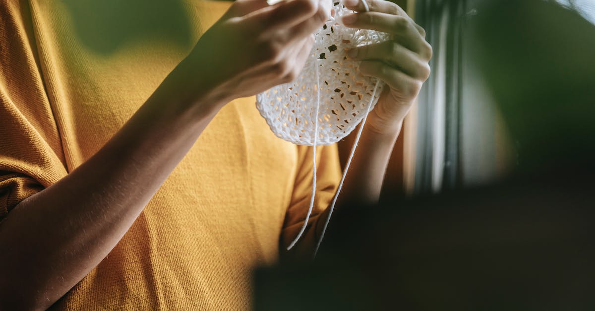 How does one craft a quill? - A Woman Crocheting