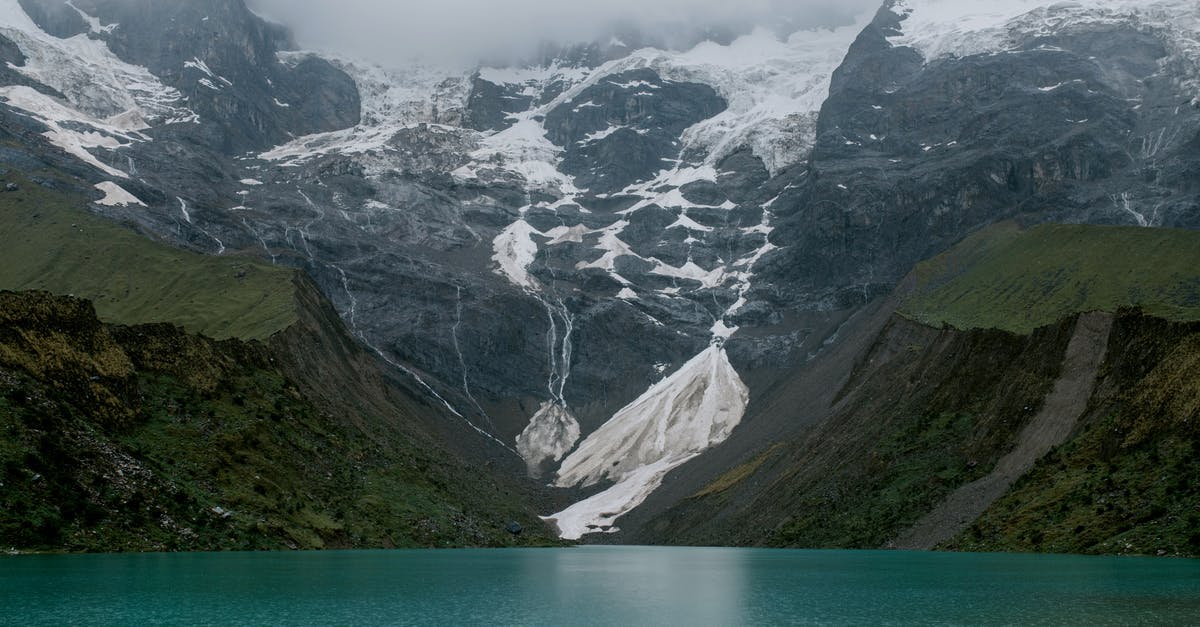 How does one mines a glacier tile? - Lake Near Mountain Range