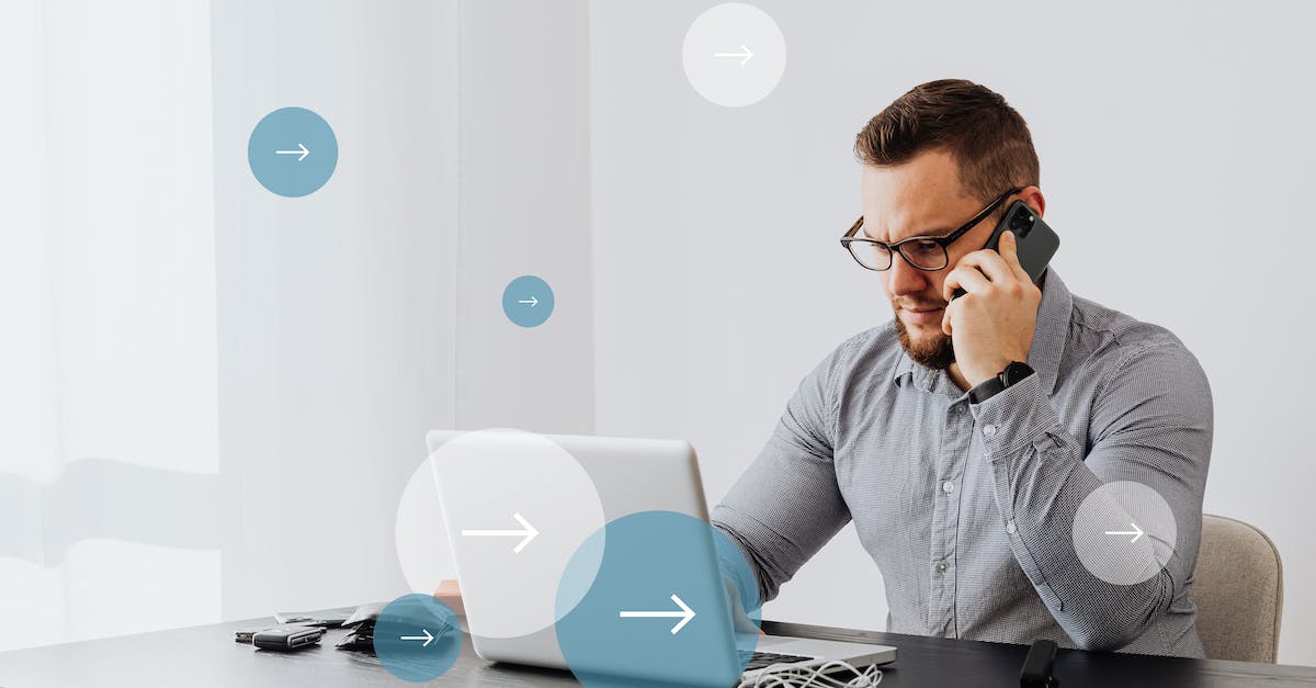 How does the temperature overlay work? - Man Using the Phone and LAptop How does the temperature overlay work? - Man Using the Phone and LAptop