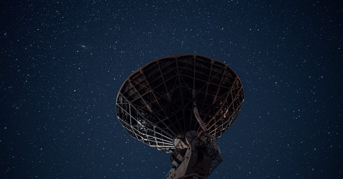 How exactly does the radar work? - Radio telescope under bright starry sky