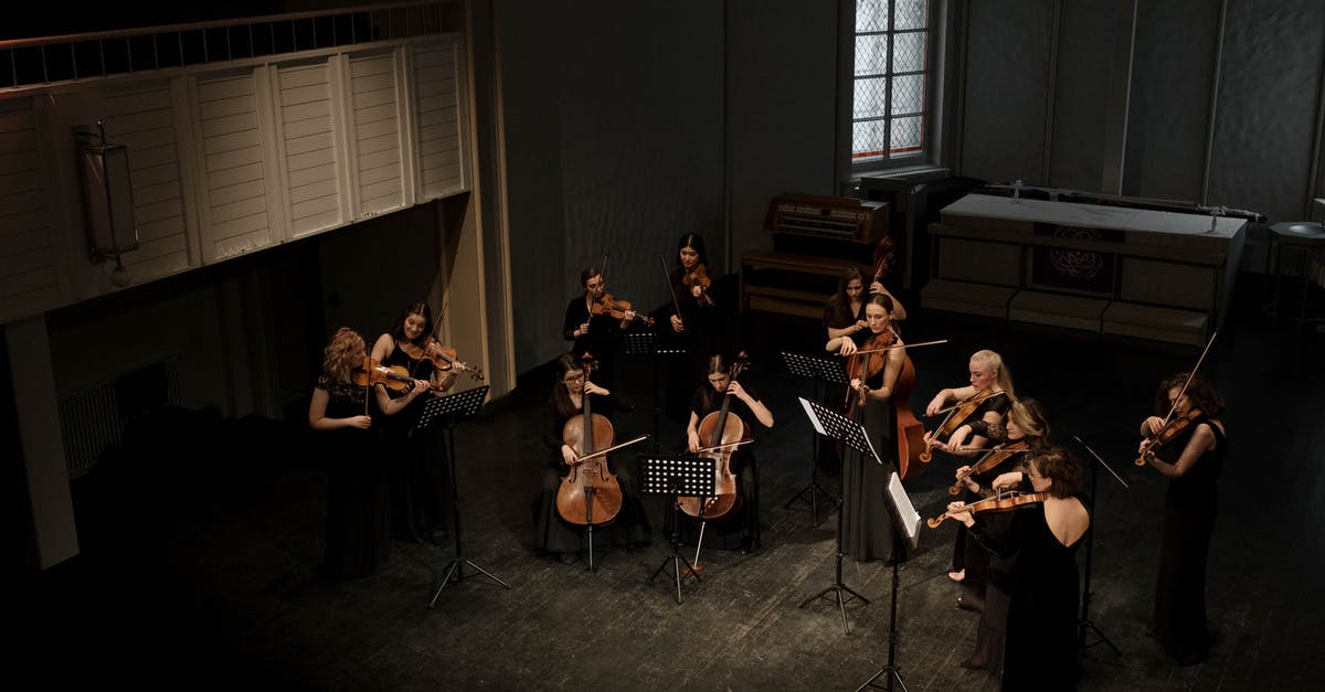 How is the SMM2 stage "Do not... look... left..." implemented? - A Group of People Playing Musical Instruments on Stage How is the SMM2 stage "Do not... look... left..." implemented? - A Group of People Playing Musical Instruments on Stage