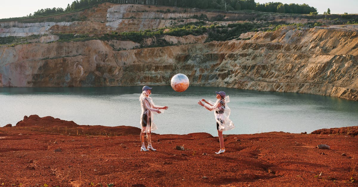 How is the Uplink Corporation catching me [ARC path]? - 2 Girls Playing Soccer on Brown Field Near Body of Water