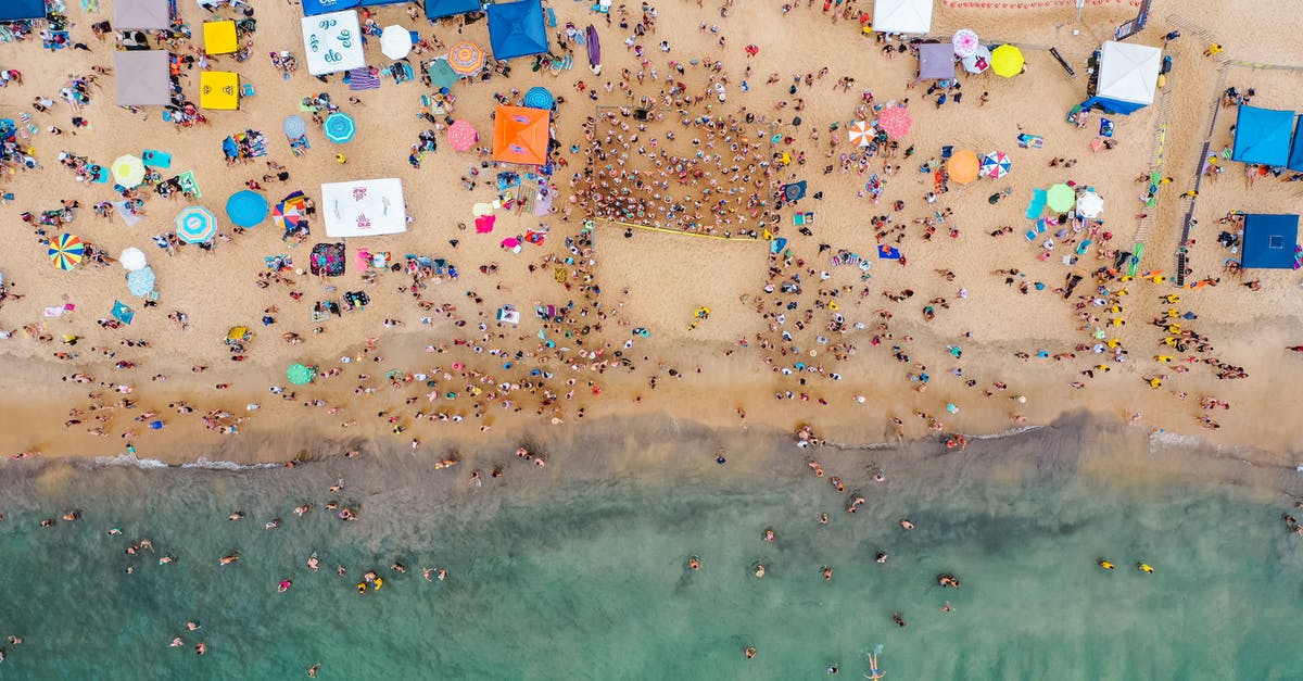 How many agents are active characters? - Crowded sandy beach on summer vacation