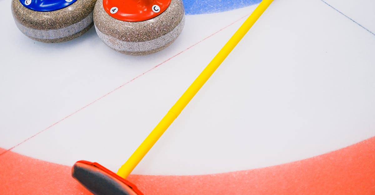 How many Blueprints are in the game? - From above of granite curling stone and broom placed on ice sheet in house with colorful target area in playing area How many Blueprints are in the game? - From above of granite curling stone and broom placed on ice sheet in house with colorful target area in playing area