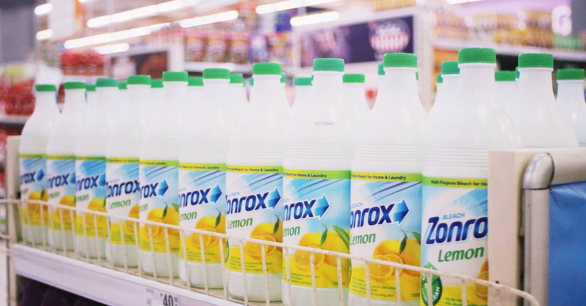 How many TNT will kill you with Blast Protection armour? - Rows of plastic bottles of bleach with smell of lemon placed on shelves in supermarket How many TNT will kill you with Blast Protection armour? - Rows of plastic bottles of bleach with smell of lemon placed on shelves in supermarket