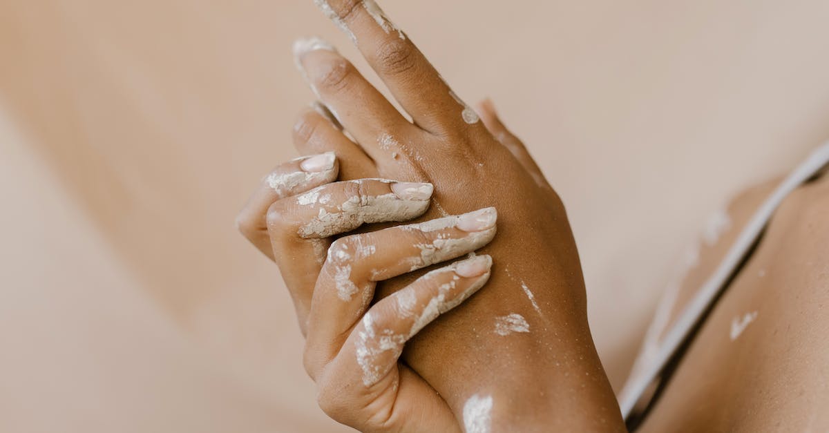 How much clay will I need? - Person With White Powder on Hand