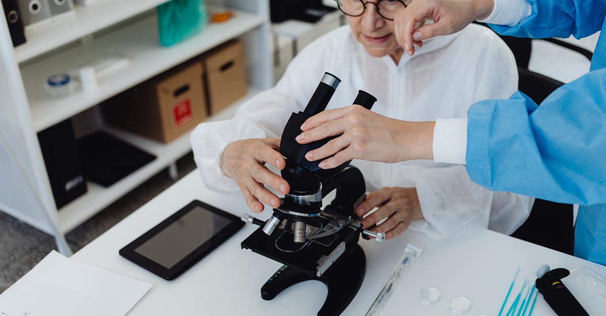 How much does Assist Research actually help? - A Person Assisting an Elderly Woman in Using a Microscope