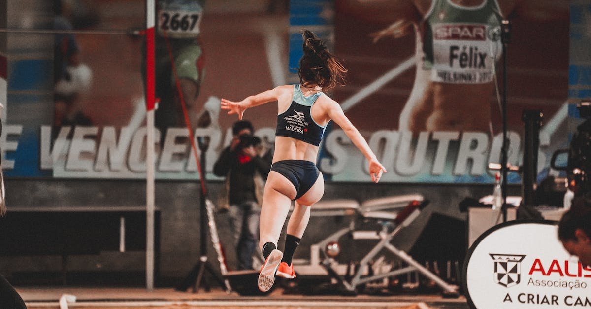 How much faster is jumping while sprinting? - A Woman in Sports Wear Jumping How much faster is jumping while sprinting? - A Woman in Sports Wear Jumping