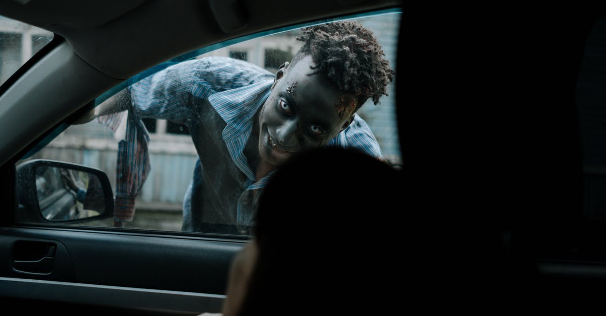 How rare is a zombie with an enchanted shovel? - Zombie peeking through a Car How rare is a zombie with an enchanted shovel? - Zombie peeking through a Car