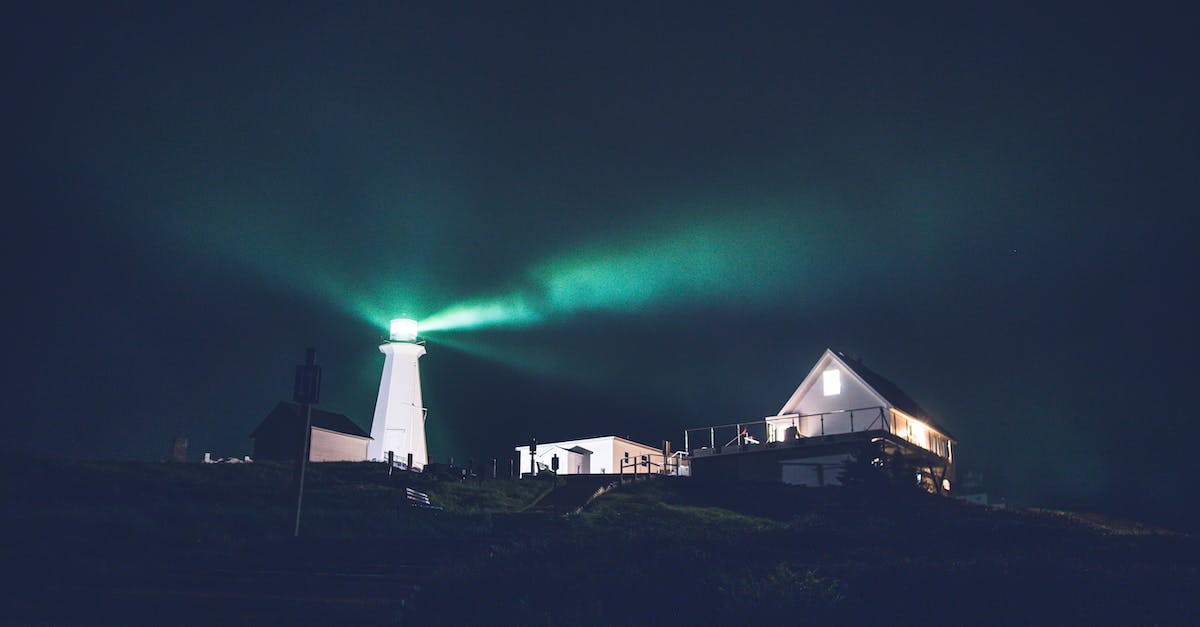 How to clear the lighthouse? - Green lighthouse in dark night on hill How to clear the lighthouse? - Green lighthouse in dark night on hill