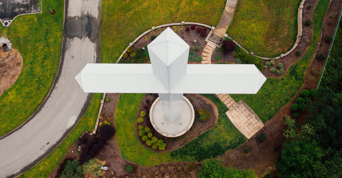 How to edit Aerial Faith Plate trajectory? - Tall white cross located on green meadow in countryside How to edit Aerial Faith Plate trajectory? - Tall white cross located on green meadow in countryside