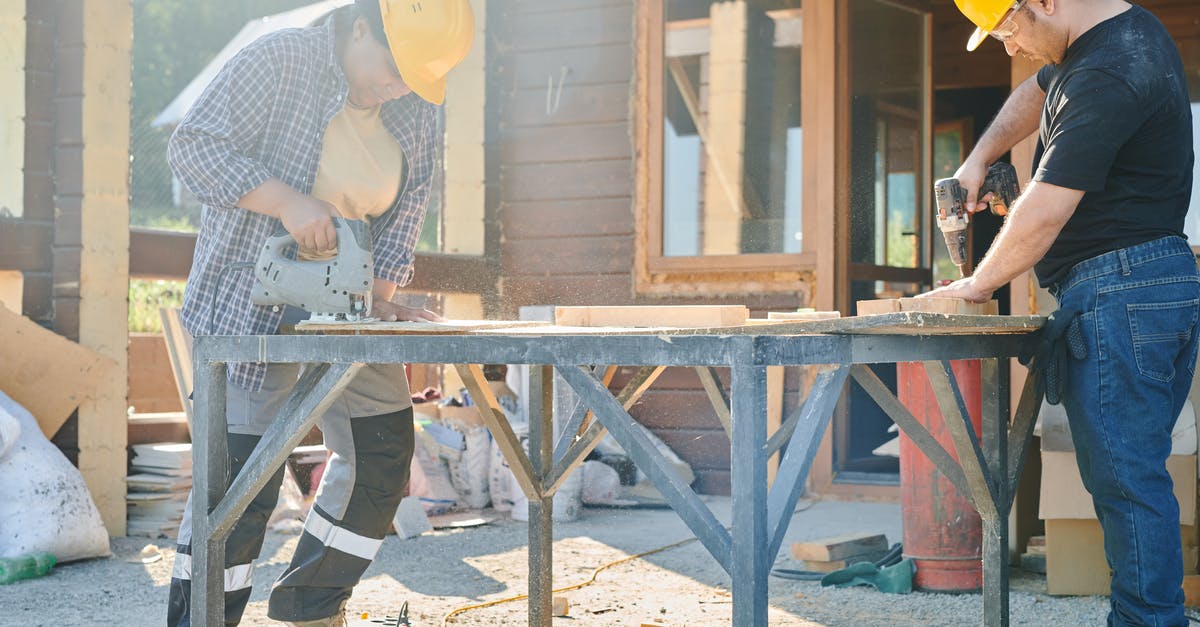 How to efficiently tell workers to return minerals before going to build something in Starcraft 2? - Man and Woman in Yellow Hard Hats Working Using Industrial Tools