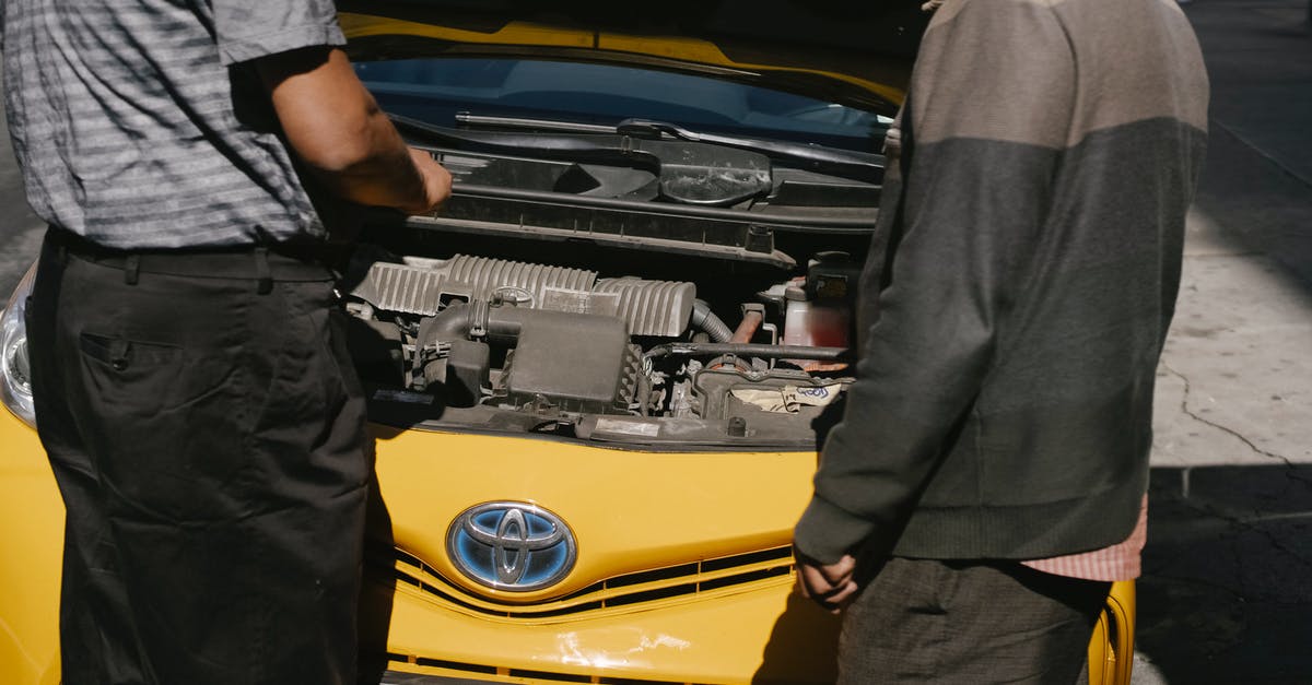 How to fix the "Not enough goods to sell" problem - Men fixing problem in motor of car