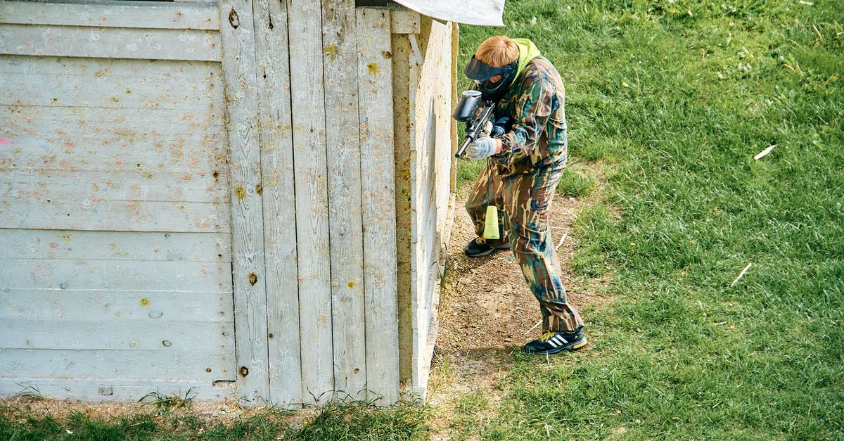 How to fulton gun emplacements that are under the shed? - A Person Standing Behind a Shed How to fulton gun emplacements that are under the shed? - A Person Standing Behind a Shed