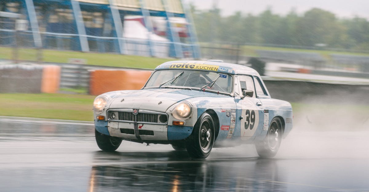 How to get more dwellers fast - A Blue and White Classic Racing Car on the Race Track