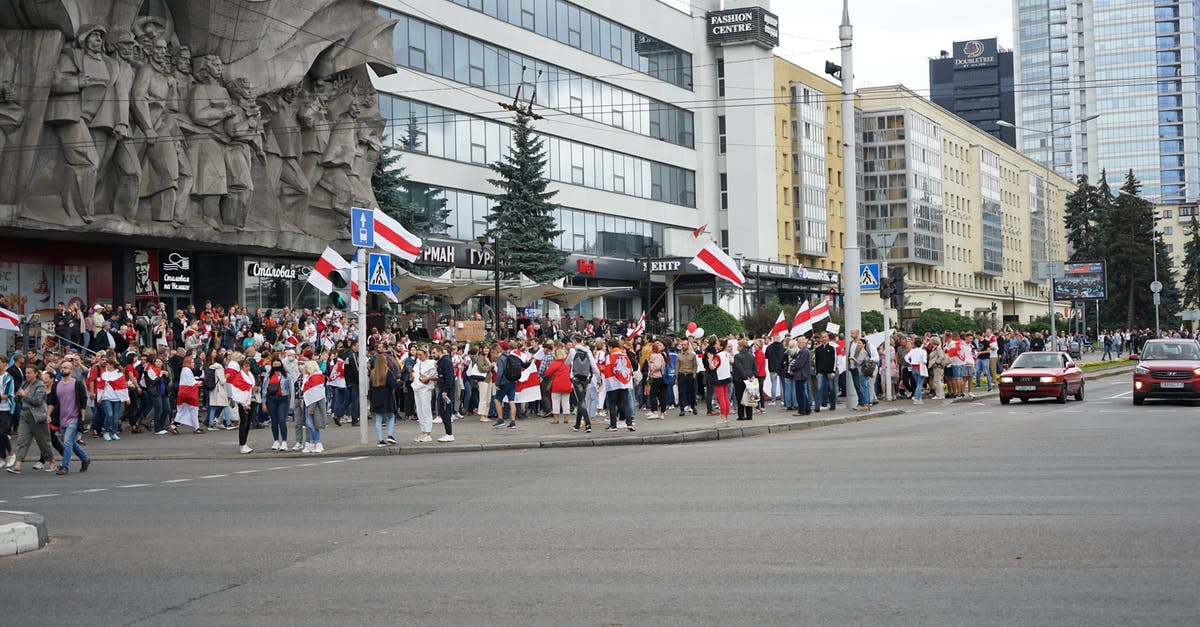 How to join the Free Worlds? - Protest for Free Belarus on Street of Minsk