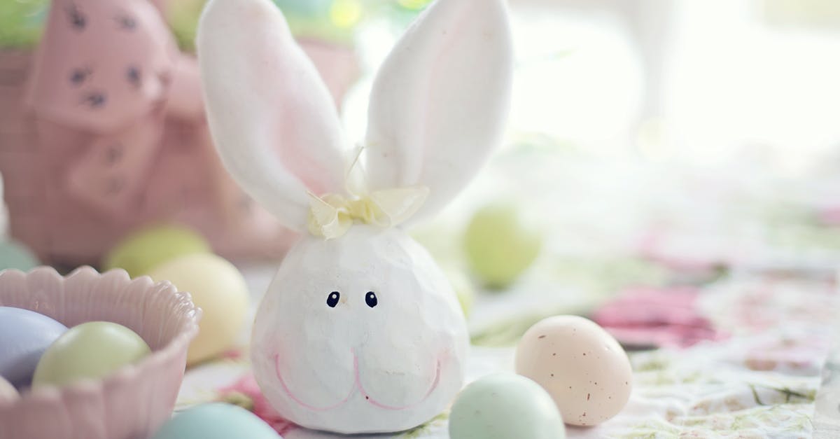 How to Make Custom Colored Scoreboards - White Rabbit Figurine on White and Pink Floral Textile