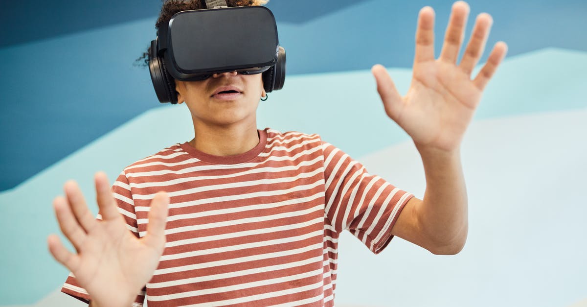 How to make goat simulator kid-friendly - Amazed boy exploring virtual reality headset How to make goat simulator kid-friendly - Amazed boy exploring virtual reality headset