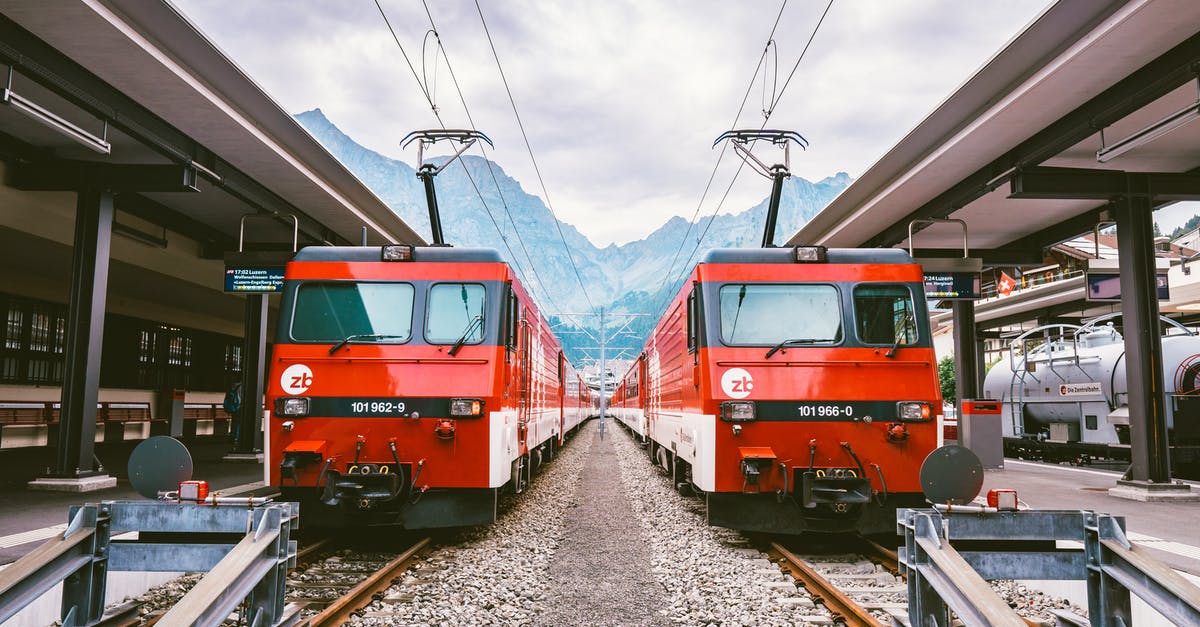 How to make my trains go through stations - Photo of Two Red Trains How to make my trains go through stations - Photo of Two Red Trains