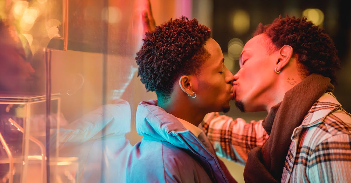 How to make sure a night date doesn't continue to the bedroom? - Black gays kissing on street near glass window How to make sure a night date doesn't continue to the bedroom? - Black gays kissing on street near glass window